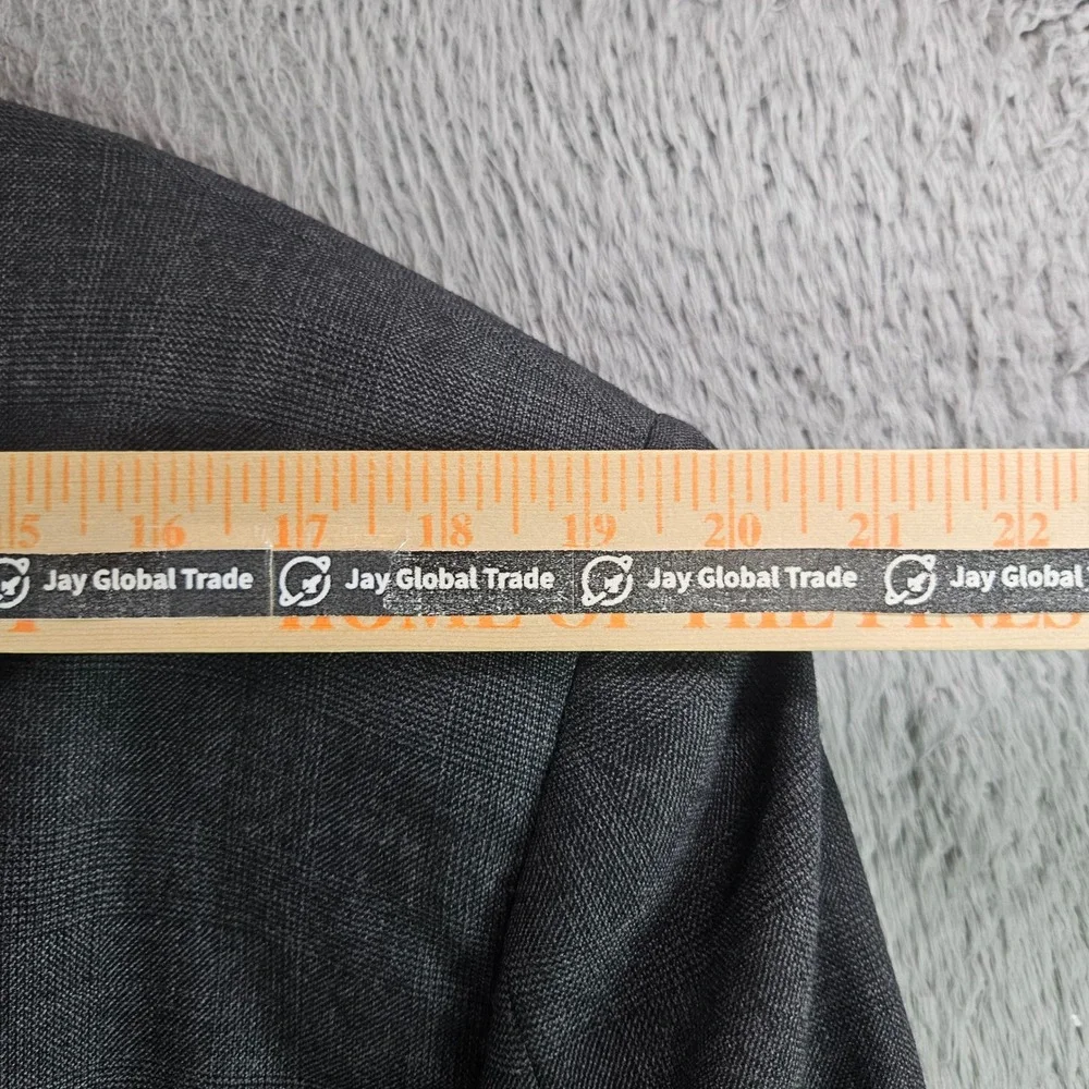 Brooks‎ Brothers Makers Brooksease Blazer Mens 41R Charcoal Worsted Wool USA